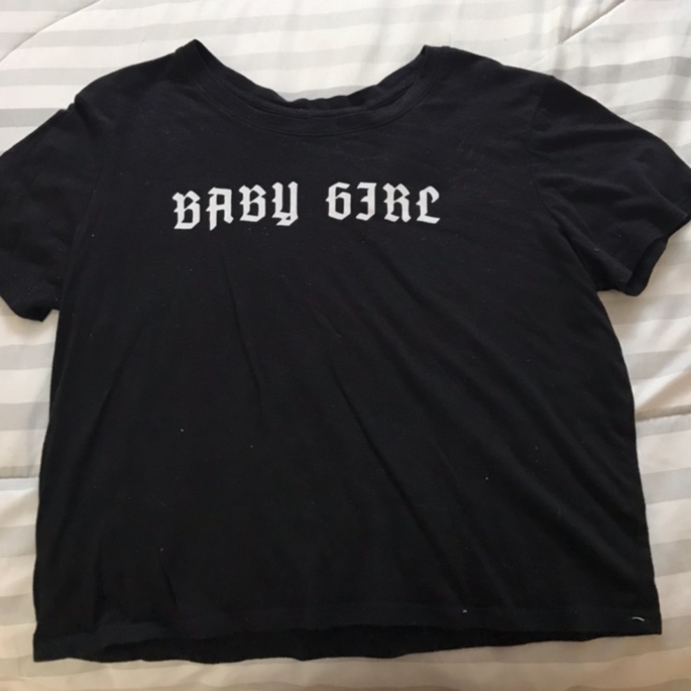 black crop top